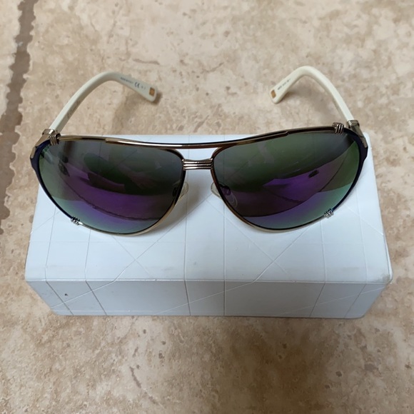 Dior Purple/blue reflective aviator sunglasses - Picture 2 of 3